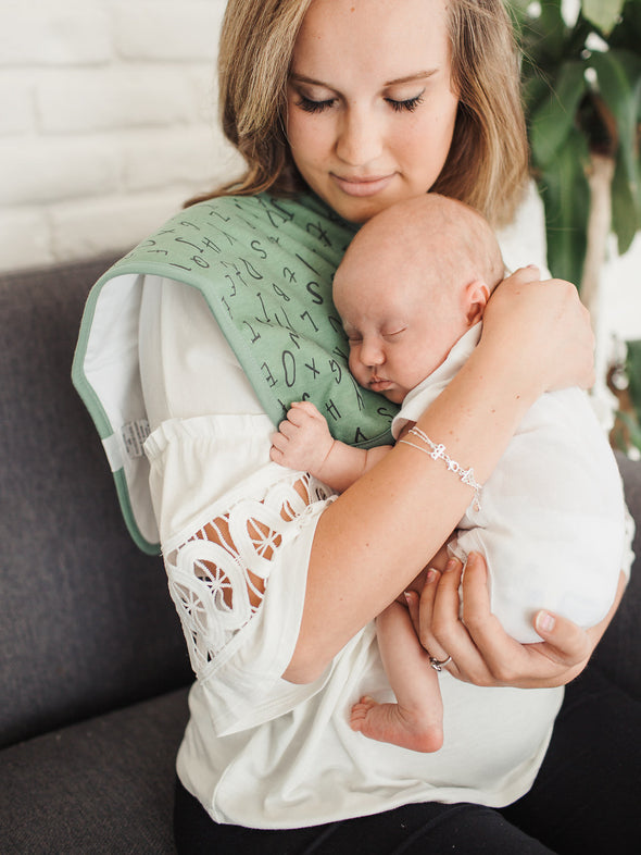 Copper Pearl Chip Burp Cloth Set