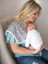 Copper Pearl Varsity Burp Cloth Set