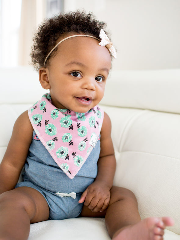 Copper Pearl Bloom Bandana Bibs