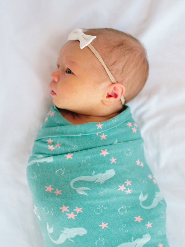 Copper Pearl Old Coral Swaddle Blanket