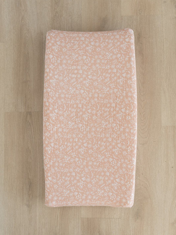 Mebie Baby Wildflower Changing Pad Cover
