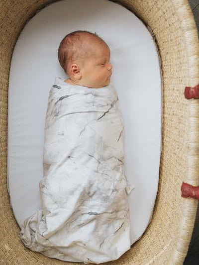 Copper Pearl Marble Swaddle Blanket
