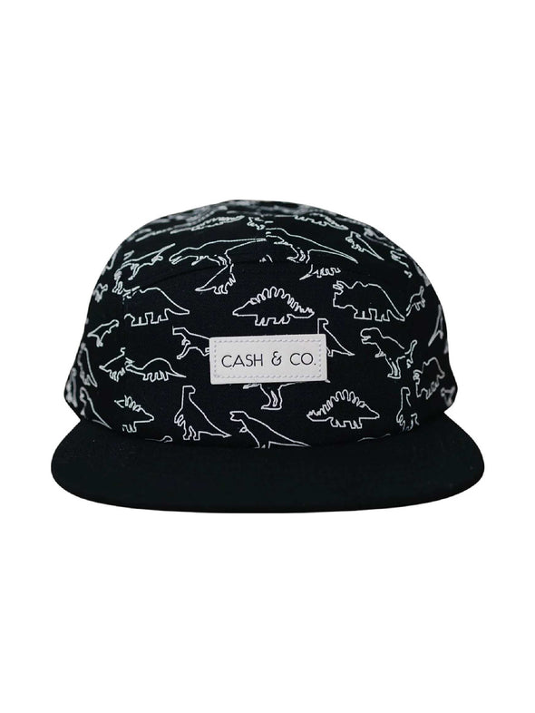 Cash & Co Black Dino Flat Bill Hat