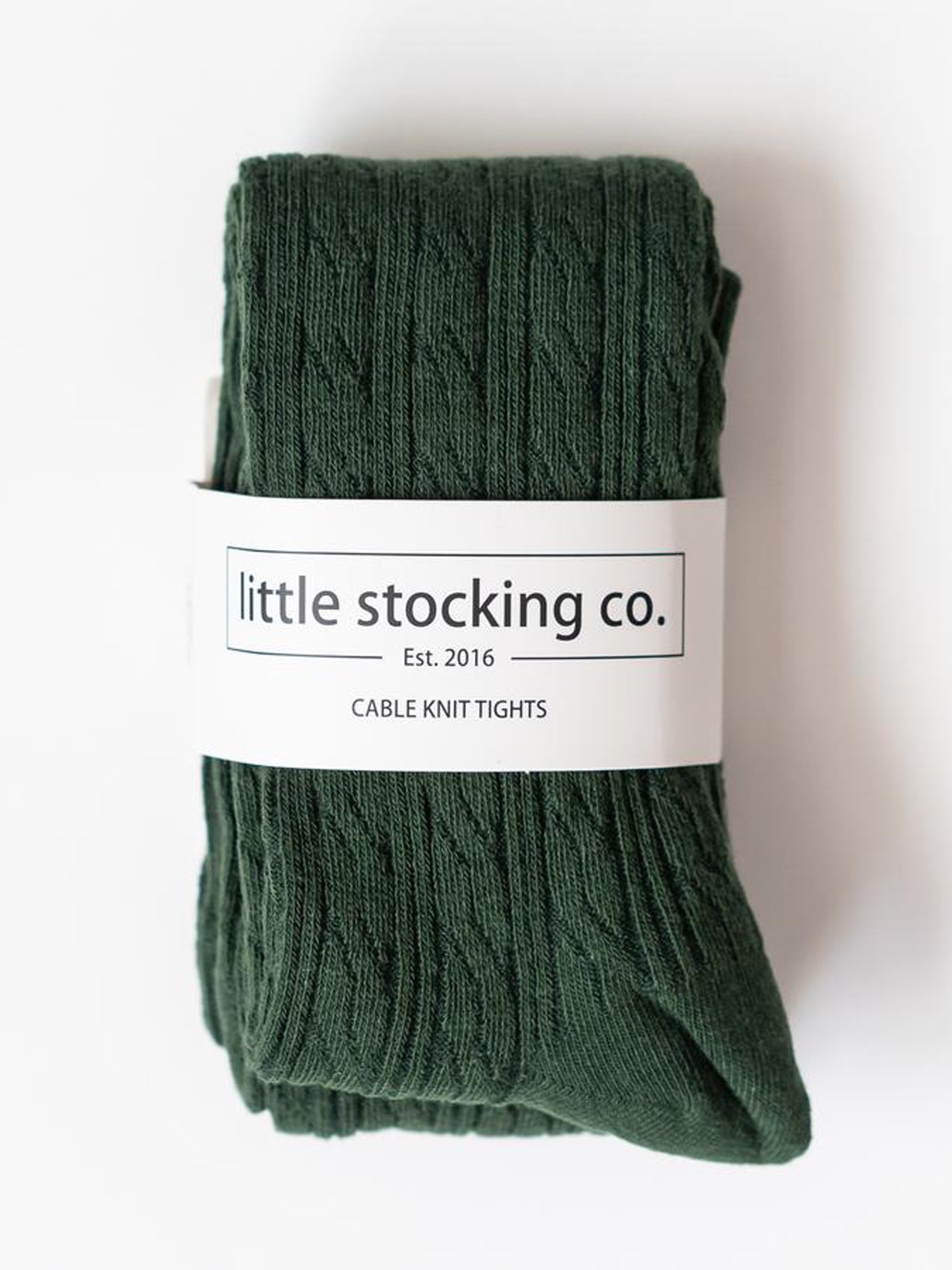 Little Stocking Co. - Gray Cable Knit Tights