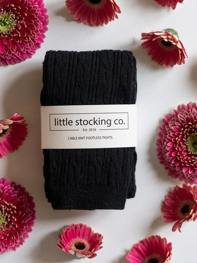Little Stocking Co. Black Footless Tights