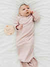 Mebie Baby Ribbed Knot Gown