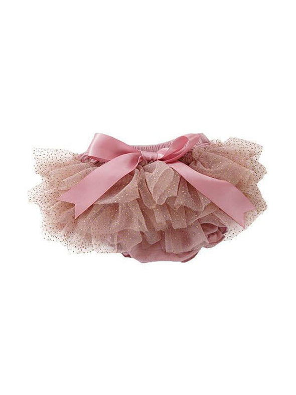 Mila & Rose Mauve and Gold Glitter Tutu Bloomer