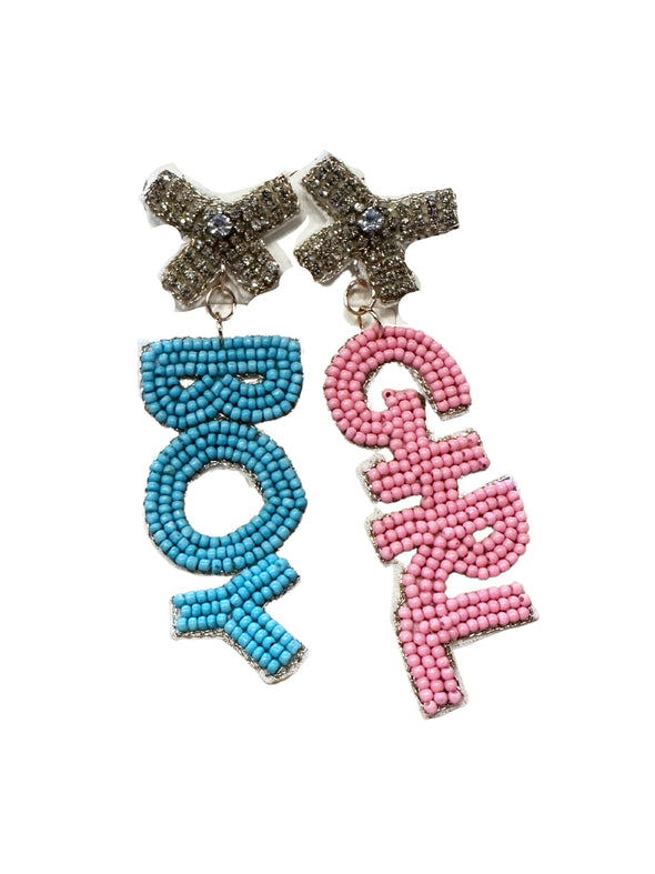 Gender Reveal Earrings