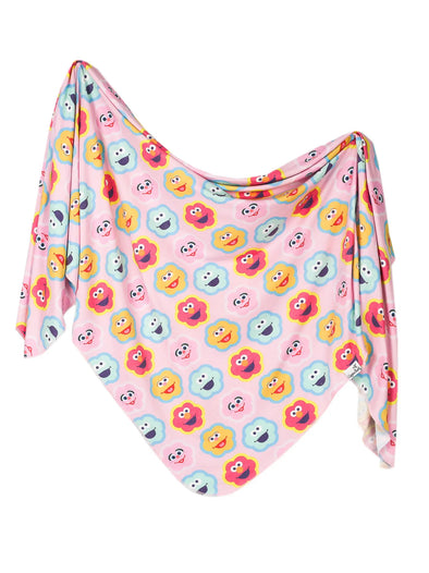 Copper Pearl x Sesame Street - Abby & Pals Swaddle Blanket