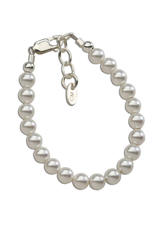 Serenity - Sterling Silver Pearl Baby Bracelet