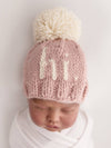 hi. Hand Knit Beanie - Rosy