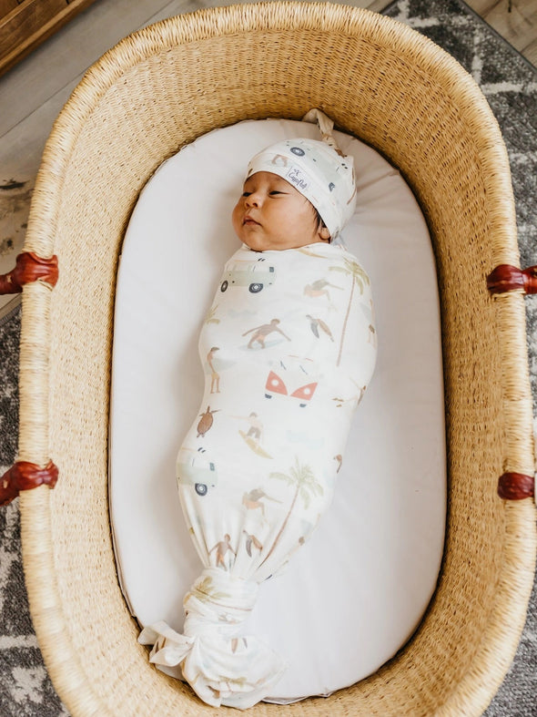 Copper Pearl Maui Swaddle Blanket