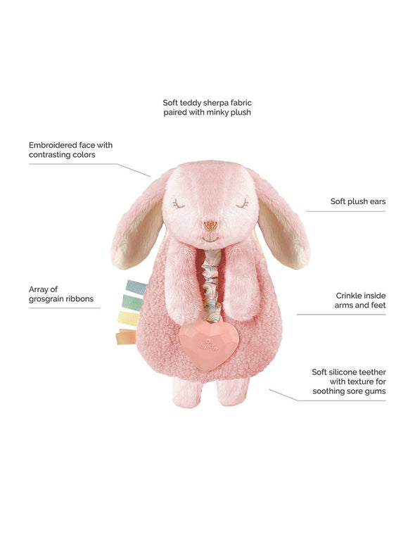 Itzy Lovey - Bunny Plush with Silicone Teether