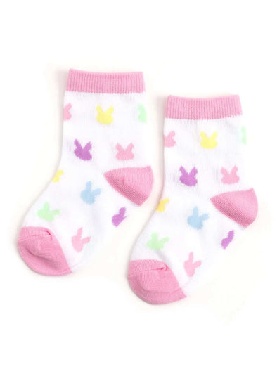 Pastel Bunnies Midi Socks