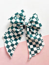 Checkered Tree Elle Hair Bow