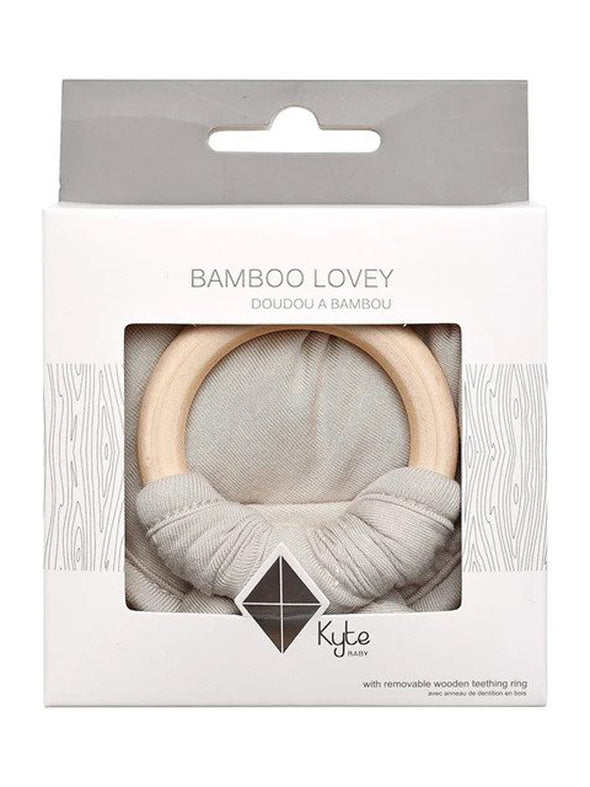 Lovey with Removable Wooden Teething Ring