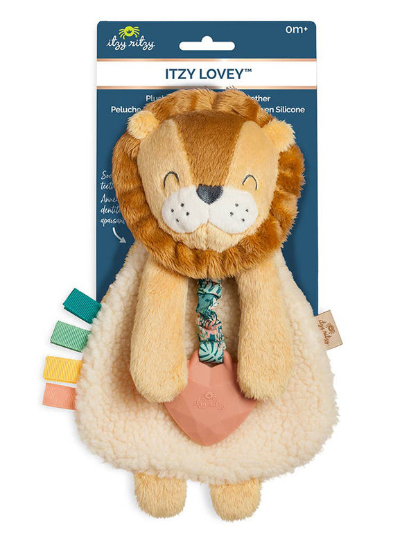 Itzy Lovey - Lion Plush with Silicone Teether