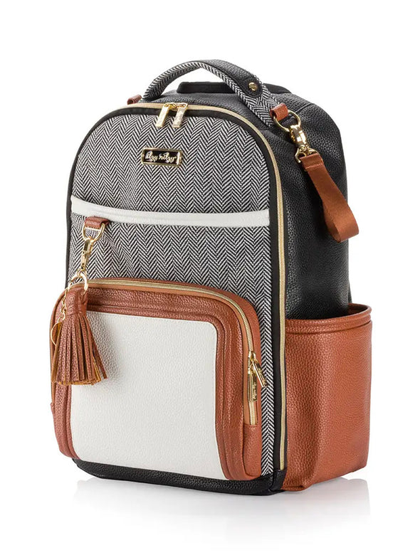Itzy Ritzy NEW Coffee & Cream Boss Plus Backpack Diaper Bag
