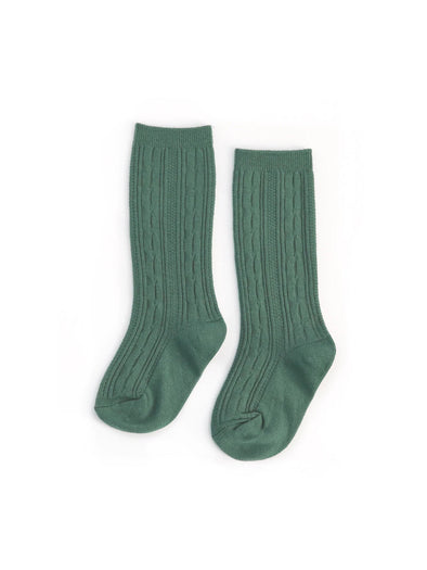Little Stocking Co. Spruce Cable Knit Knee High