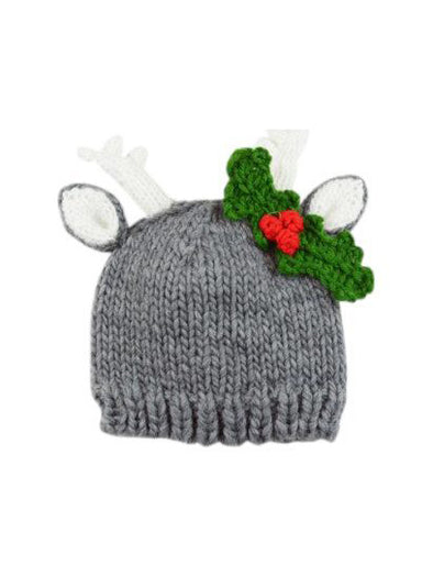 The Blueberry Hill Hartley Deer with Holly Hat